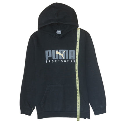 Mens UK Size M PUMA Black Pullover Hoodie
