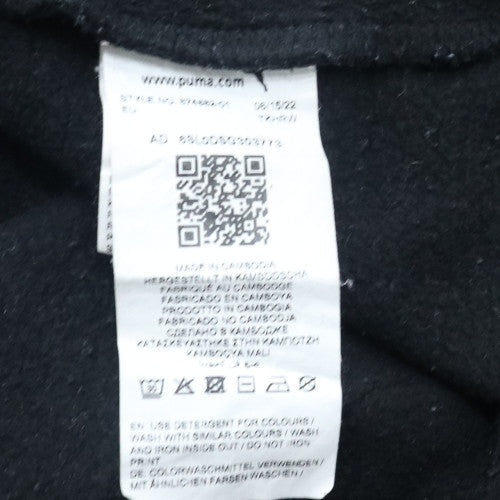 Mens UK Size M PUMA Black Pullover Hoodie