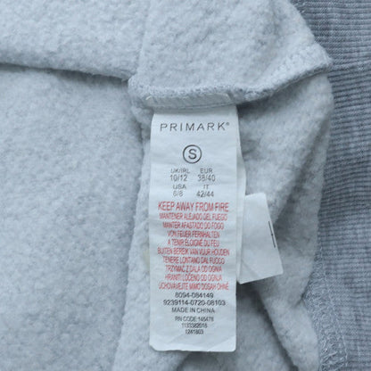 Womens UK Size S Primark Grey Pullover Sweatshirt