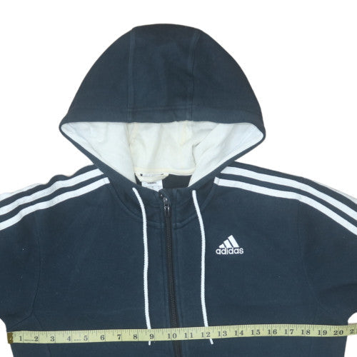 Mens UK Size S adidas Blue Full Zip Hoodie