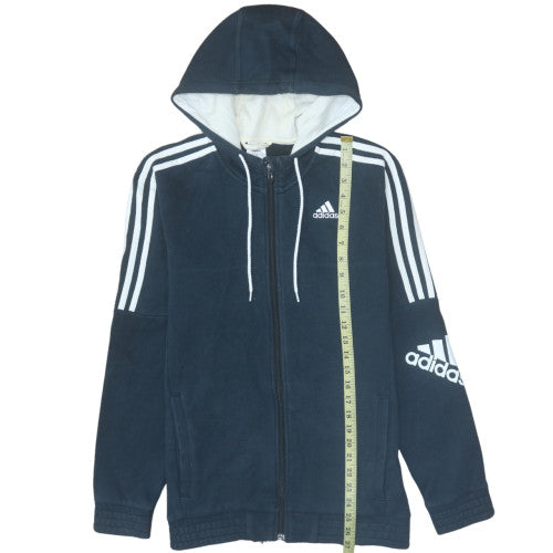 Mens UK Size S adidas Blue Full Zip Hoodie