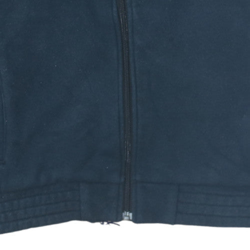 Mens UK Size S adidas Blue Full Zip Hoodie