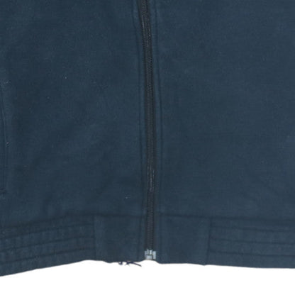 Mens UK Size S adidas Blue Full Zip Hoodie