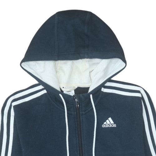 Mens UK Size S adidas Blue Full Zip Hoodie