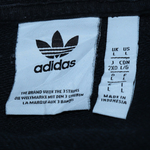 Mens UK Size L adidas Black Pullover Hoodie