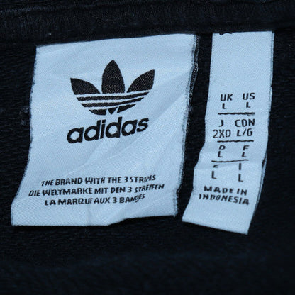 Mens UK Size L adidas Black Pullover Hoodie