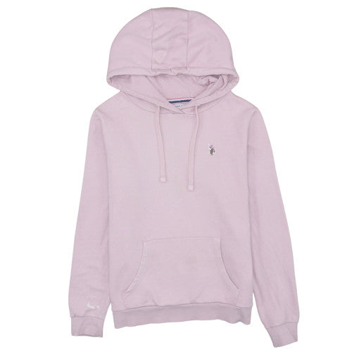 Womens UK Size M U.S. Polo Assn. Pink Pullover Hoodie