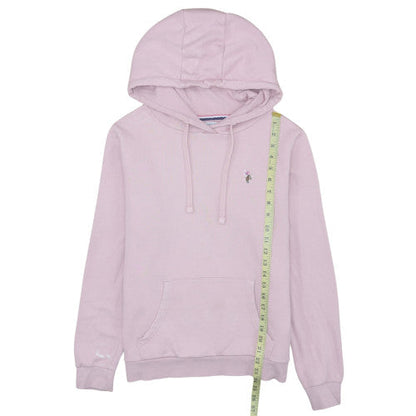 Womens UK Size M U.S. Polo Assn. Pink Pullover Hoodie