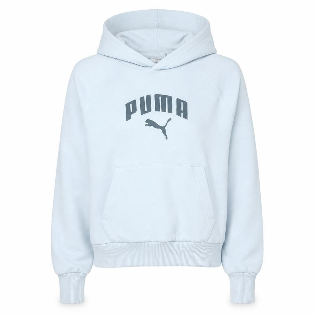 Womens UK Size M PUMA White Pullover Hoodie