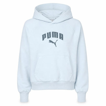 Womens UK Size M PUMA White Pullover Hoodie