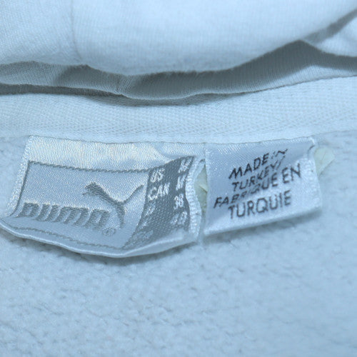 Womens UK Size M PUMA White Pullover Hoodie
