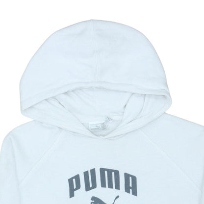 Womens UK Size M PUMA White Pullover Hoodie