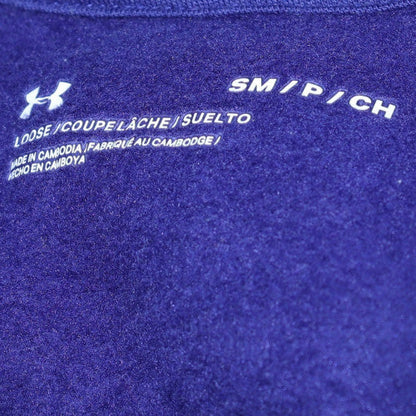 Mens UK Size S Under armour Blue Pullover Hoodie
