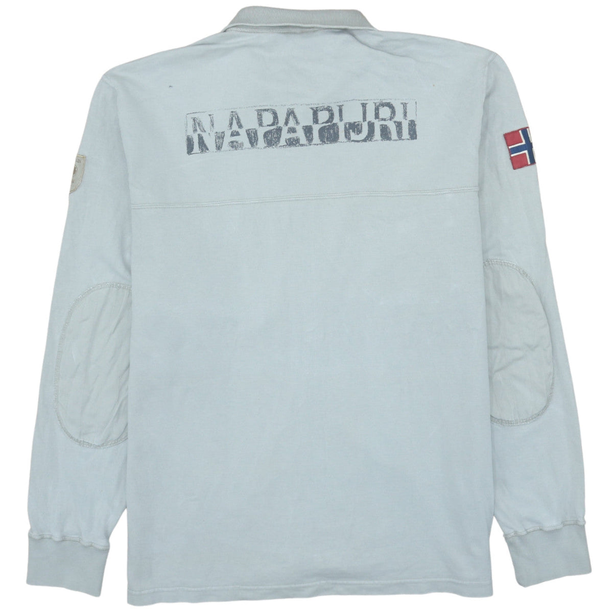 Mens UK Size L Napapijri Grey Full Zip Sweatshirt