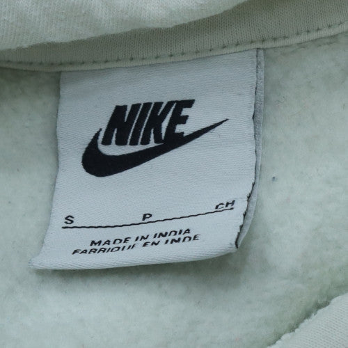 Womens UK Size S Nike White Pullover Hoodie