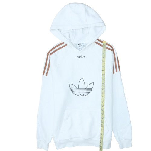 Mens UK Size XS adidas White Pullover Hoodie