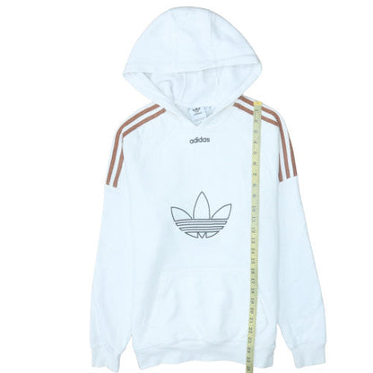 Mens UK Size XS adidas White Pullover Hoodie