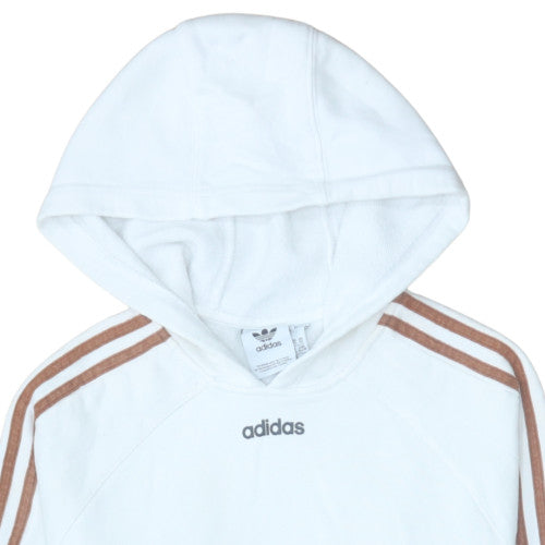Mens UK Size XS adidas White Pullover Hoodie