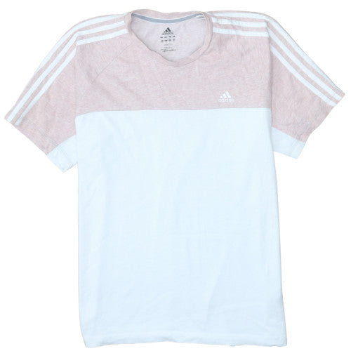 Mens UK Size M adidas White  T-Shirt