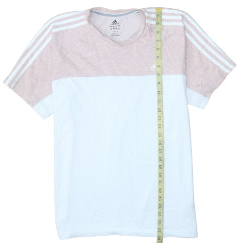 Mens UK Size M adidas White  T-Shirt