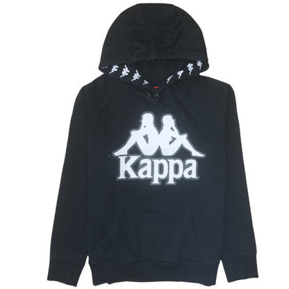 Womens UK Size M Kappa Black Pullover Hoodie