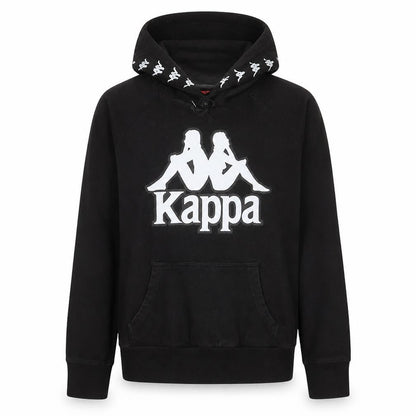 Womens UK Size M Kappa Black Pullover Hoodie