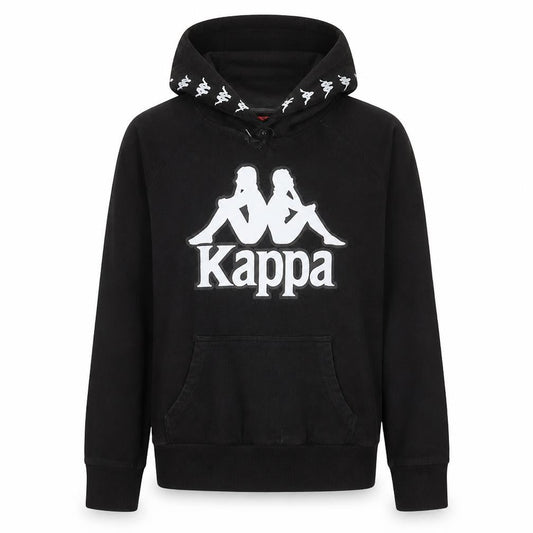 Womens UK Size M Kappa Black Pullover Hoodie