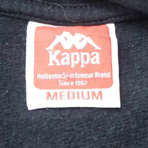 Womens UK Size M Kappa Black Pullover Hoodie
