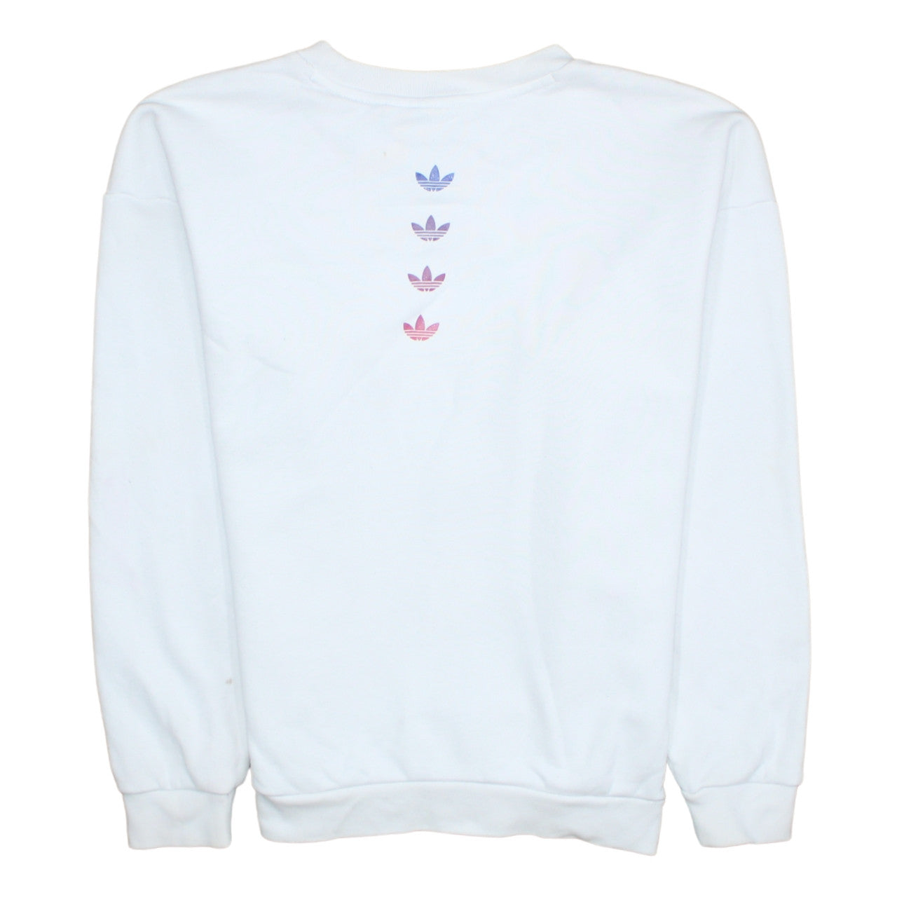 Womens UK Size 4 adidas White Pullover Sweatshirt