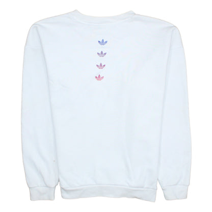 Womens UK Size 4 adidas White Pullover Sweatshirt
