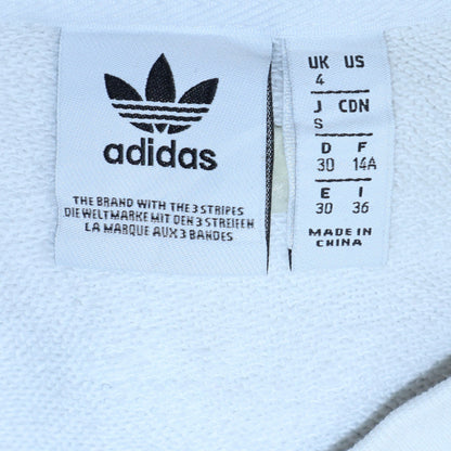Womens UK Size 4 adidas White Pullover Sweatshirt