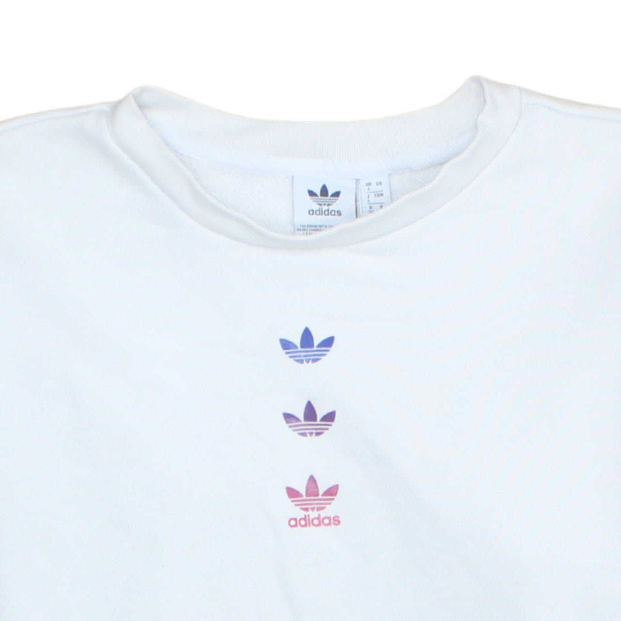 Womens UK Size 4 adidas White Pullover Sweatshirt