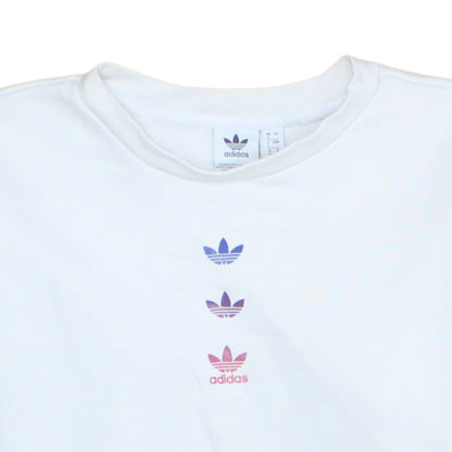Womens UK Size 4 adidas White Pullover Sweatshirt