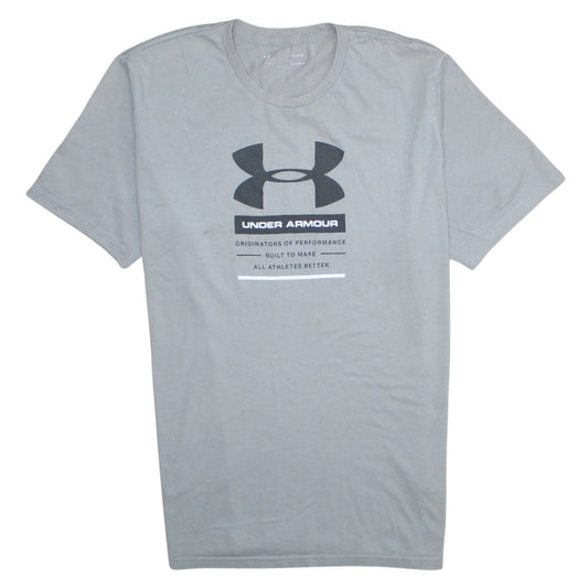 Mens UK Size L Under armour Grey  T-Shirt