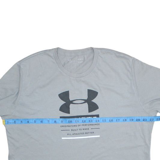 Mens UK Size L Under armour Grey  T-Shirt