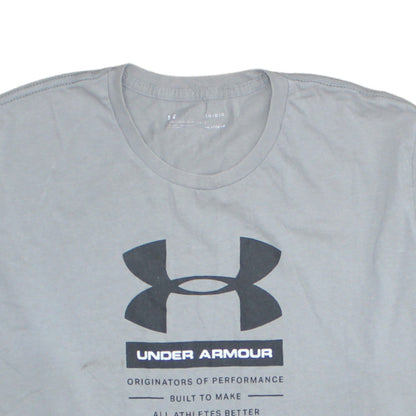 Mens UK Size L Under armour Grey  T-Shirt