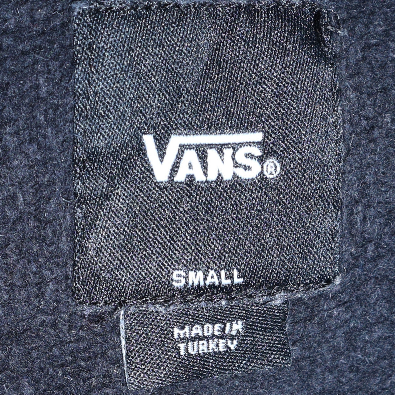 Mens UK Size S VANS Black Pullover Hoodie