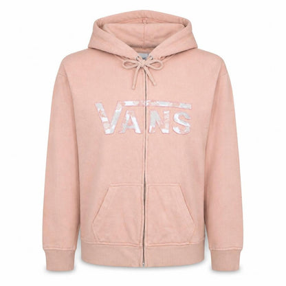 Womens UK Size XS VANS Pink Full Zip Hoodie