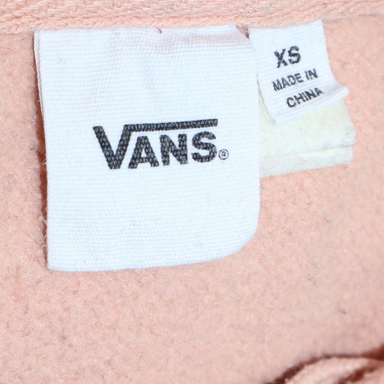 Womens UK Size XS VANS Pink Full Zip Hoodie