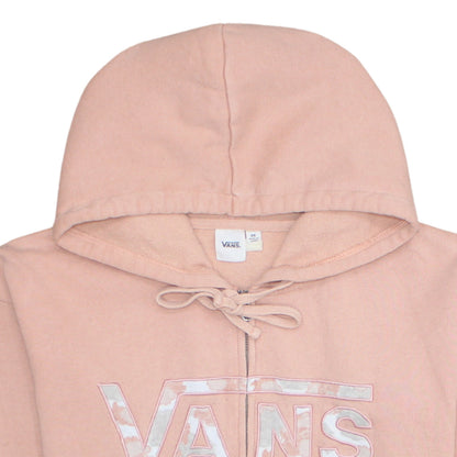 Womens UK Size XS VANS Pink Full Zip Hoodie