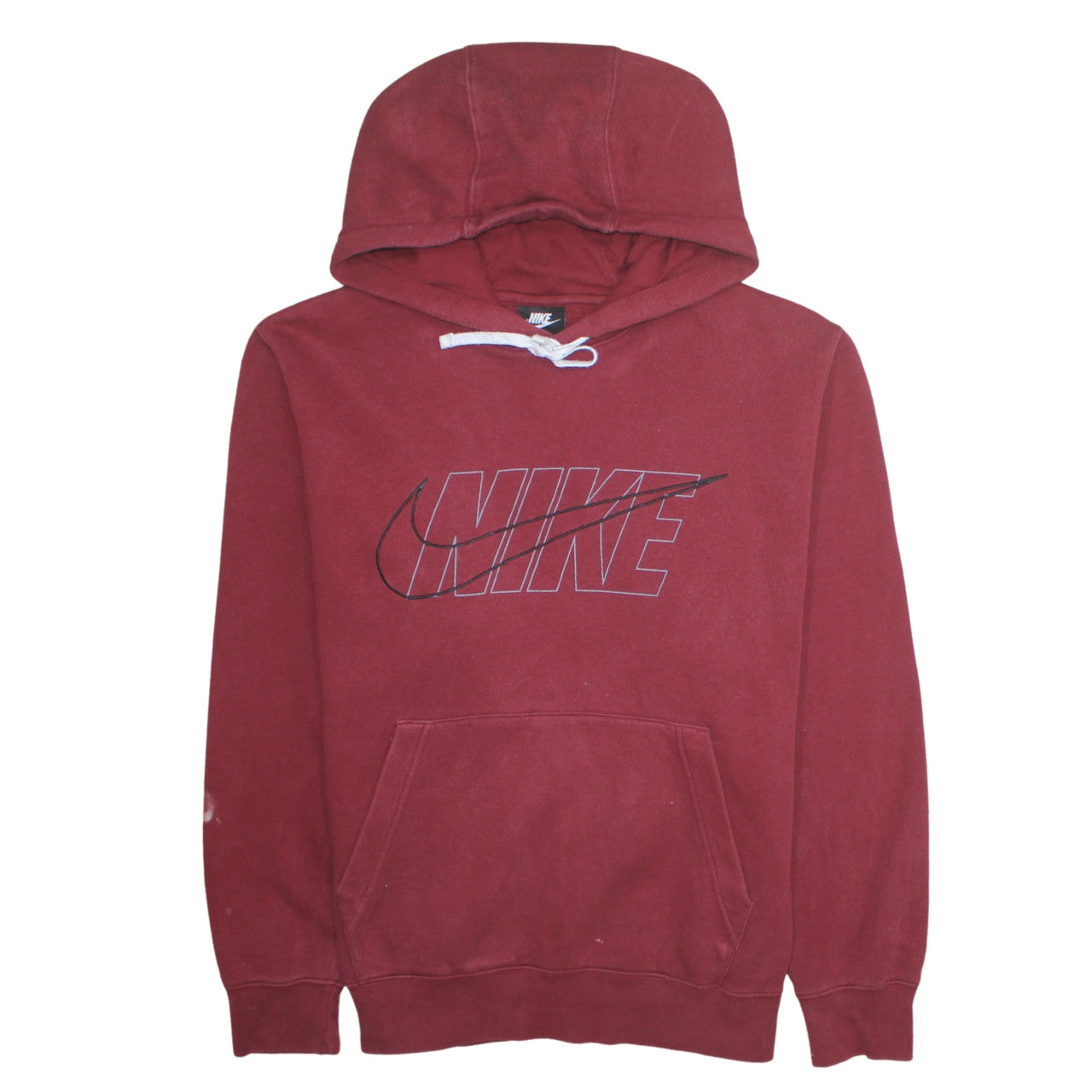 Mens UK Size L Nike Red Pullover Hoodie