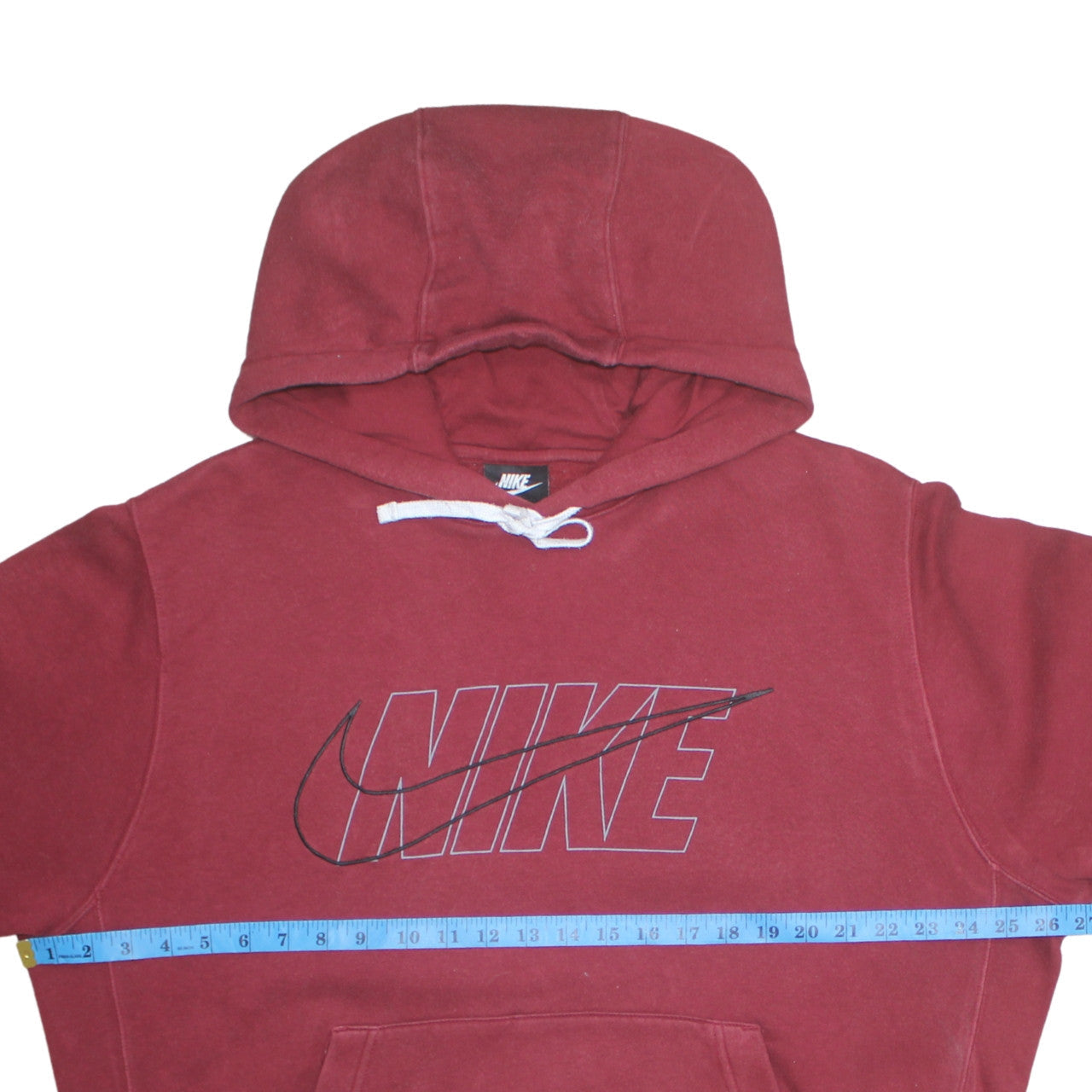 Mens UK Size L Nike Red Pullover Hoodie