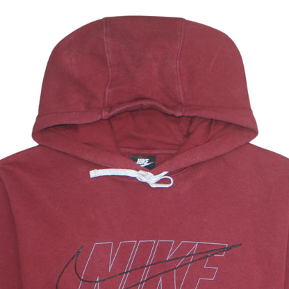 Mens UK Size L Nike Red Pullover Hoodie