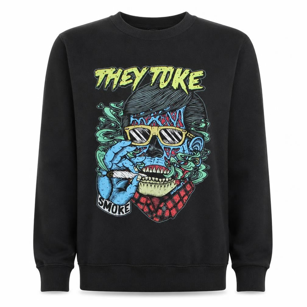 Unisex Adults UK Size L SG Black Pullover Sweatshirt