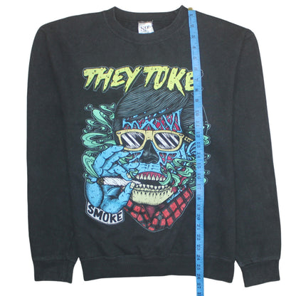 Unisex Adults UK Size L SG Black Pullover Sweatshirt