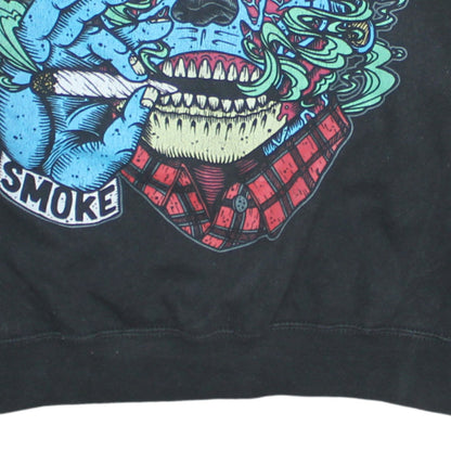 Unisex Adults UK Size L SG Black Pullover Sweatshirt