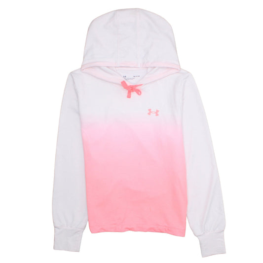 Womens UK Size S Under armour Pink Pullover Hoodie
