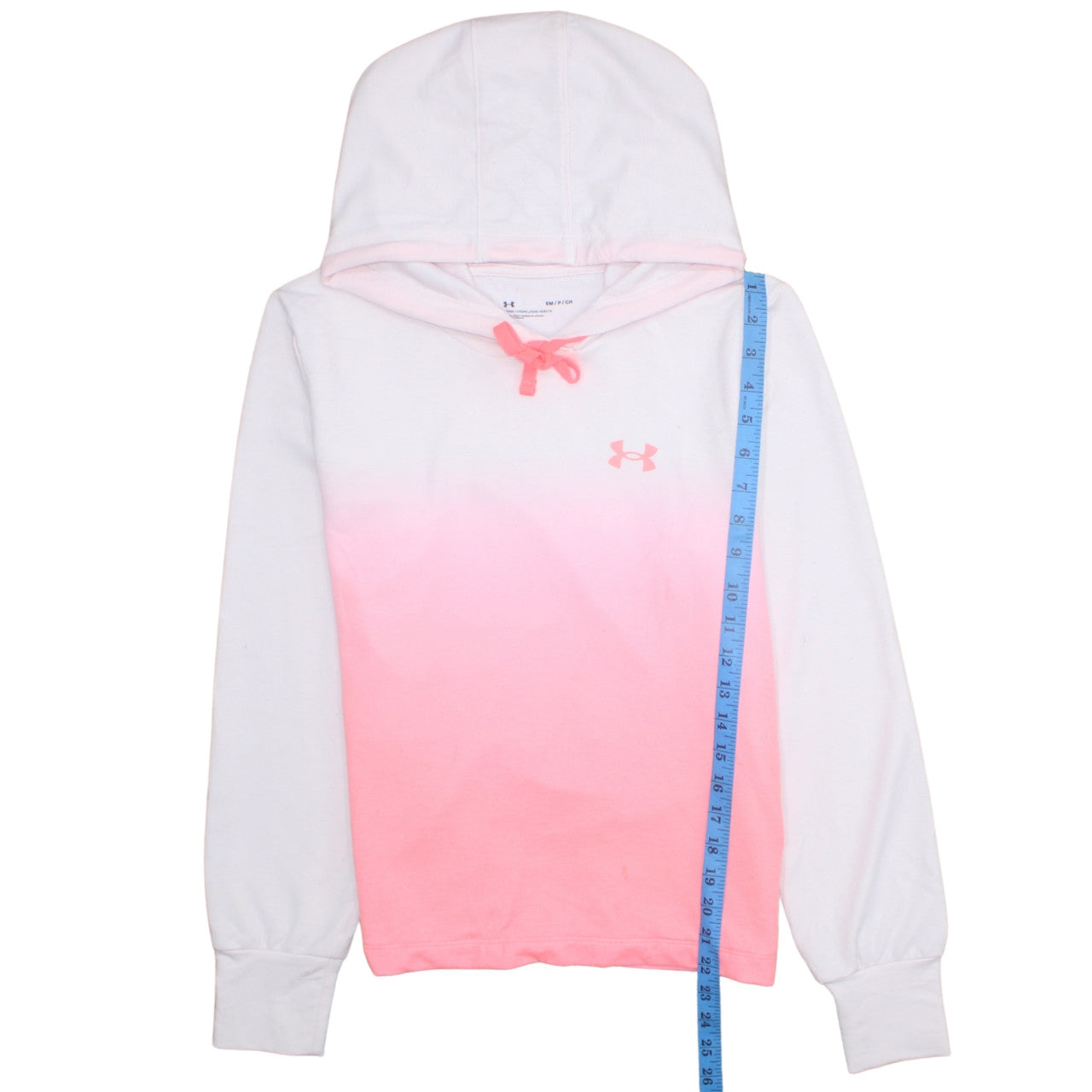 Womens UK Size S Under armour Pink Pullover Hoodie