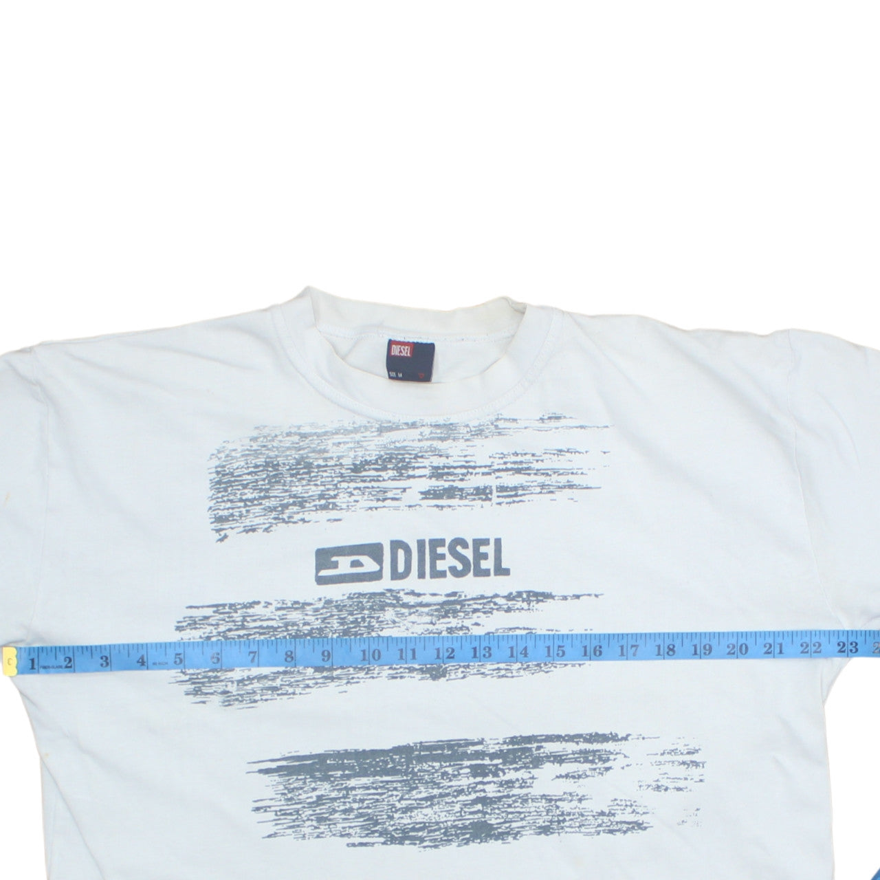 Mens UK Size M Diesel White  T-Shirt