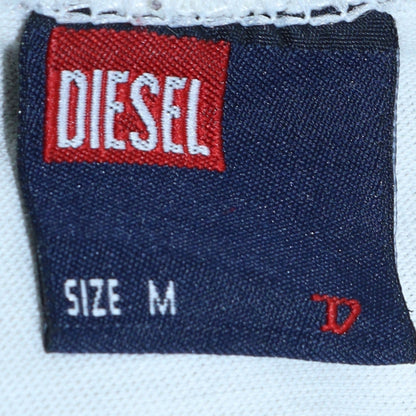 Mens UK Size M Diesel White  T-Shirt